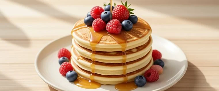 Protein Pancakes with berries
