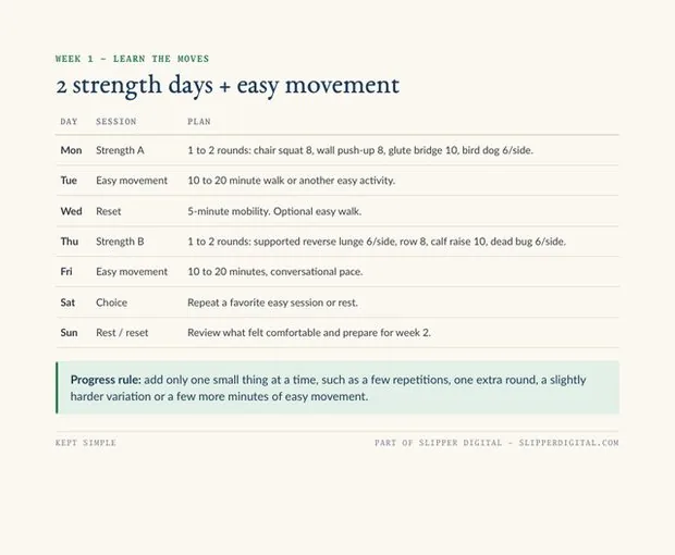 4-Week Home Workout Planner